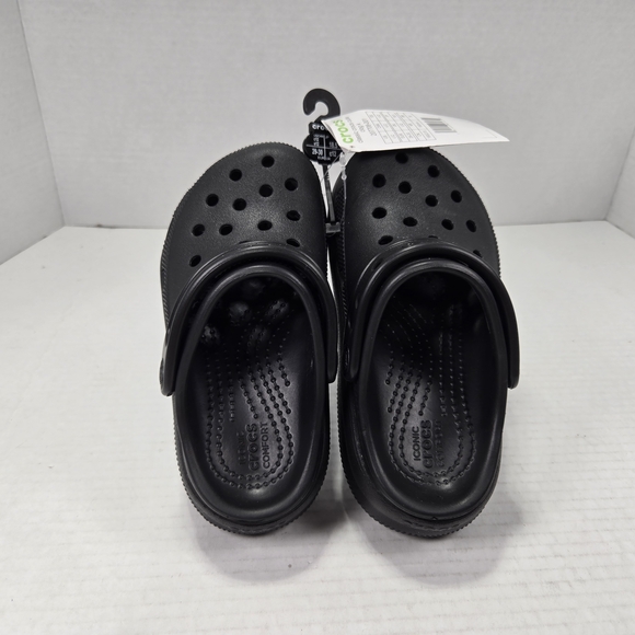 CROCS Other - CROCS Unisex Classic Cutie Clog Black Slip-on Sandals Size C12 Toddler